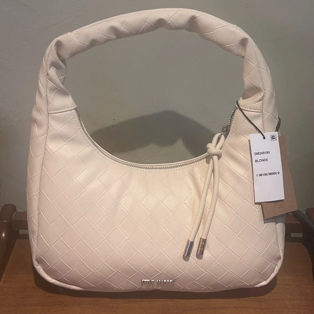 Steve Madden Blonde BWIN Embossed Hobo Shoulder Bag NWTS